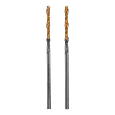 Сверло спиральное по металлу 2 x 49 мм, Р6М5, Golden Tip , 2шт. Denzel ( 718223 )