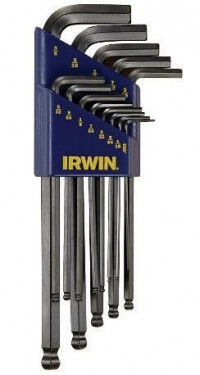 Ключи шестигранные набор  L  с шариком 10 шт 1,5-10 мм с держателем (6уп/кор), IRWIN, ( Т10757-10504810 )