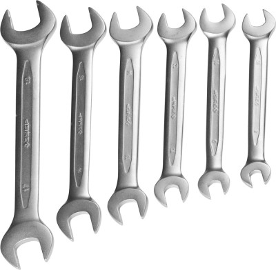 Набор рожковых гаечных ключей 6 шт, 8 - 19 мм, ЗУБР,  ( 27021-H6 )