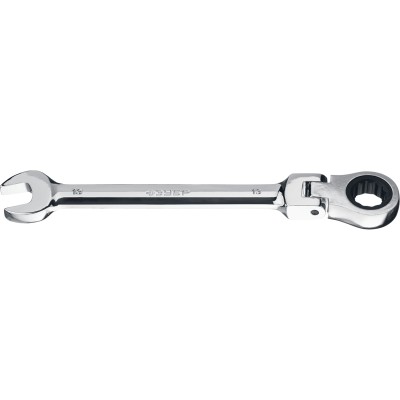 Комбинированный гаечный ключ трещоточный шарнирный 13 мм, ЗУБР, ( 27101-13 )
