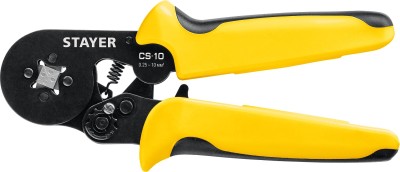 CS-10 пресс-клещи для втулочных наконечников 0.25 - 10 мм.кв,  STAYER Professional ( 44447 )