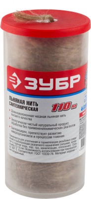 Нить ЗУБР льняная сантехническая, 110м,  ( 4-51992-110 )