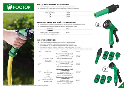 Насадка поливочная регулируемая, РОСТОК 427258,  ( 427258 )