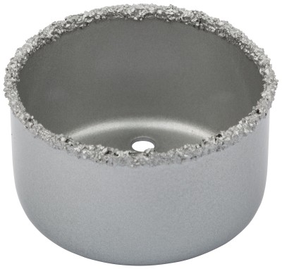 Коронка кольцевая по кафелю карбидная, глубина пропила 25 мм, 51 мм ( 16569 )