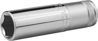 Торцовая головка KRAFTOOL "INDUSTRIE QUALITAT", удлиненная, Cr-V, FLANK, хромосатинированная, 1/2", 15 мм ,  ( 27807-15_z01 )