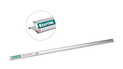 KRAFTOOL KRAFT-LINE, 1.5 м, усиленная алюминиевая линейка со стальной направляющей (34275-150)