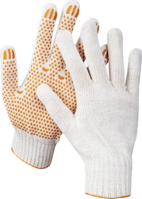 Перчатки STAYER "МASTER" трикотажные, 7 класс, х/б, с защитой от скольжения, L-XL, 10пар ,  ( 11397-H10 )
