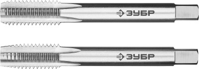 Метчики ЗУБР "ПРОФЕССИОНАЛ" машинно-ручные, комплектные для нарезания метрической резьбы в сквозных отверстиях, М10х1,5, 2шт,  ( 4-28007-10-1.5-H2_z01 )