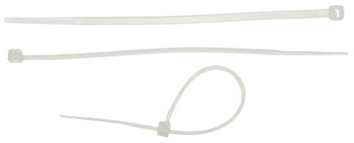 Кабельные стяжки белые КС-Б2, 2.5 х 100 мм, 50 шт, нейлоновые, ЗУБР Профессионал,  ( 4-309017-25-100 )