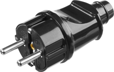 Вилка MAXElectro электрическая, 16А/220В, с заземлением, черная, STAYER,  ( 55160-B )