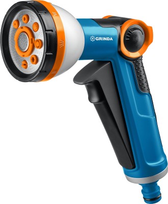 GRINDA PROLine X-8, 8 режимов, курок спереди, пистолет поливочный двухкомпонентный с регулятором напора ( 8-427145_z02 )