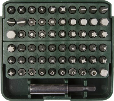 Набор бит "GRAND-61" с адаптером, KRAFTOOL 26140-H61, в пластиковом боксе, Cr-V, 61 предмет,  ( 26140-H61 )