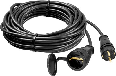 Удлинитель-шнур RC 315, 10 м, 3700 Вт, 1 гнездо, IP44, КГ 3х1,5 мм2, STAYER, ( 55026-10 )