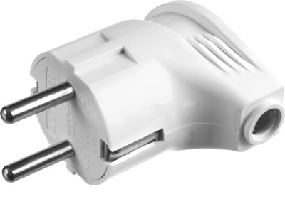 Вилка MAXElectro электрическая, 16А/220В, угловая, с заземлением, белая, STAYER,  ( 55161-W )