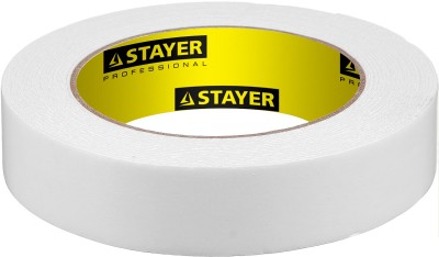 Двухсторонняя клейкая лента на вспененной основе, STAYER Professional 12231-25-05, белая, 25мм х 5м,  ( 12231-25-05 )