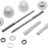 Набор для крепления раковин и писсуаров, диаметр предварительного сверления - 14 мм, цвет белый, ЗУБР Профессионал,  ( 44220 )