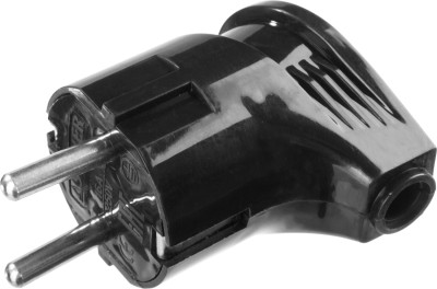 Вилка MAXElectro электрическая, 16А/220В, угловая, с заземлением, черная, STAYER,  ( 55161-B )