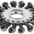 Щетка дисковая для УШМ, жгутированная стальная проволока 0,5 мм, d=100 мм, MIRAX, ( 35140-100 )
