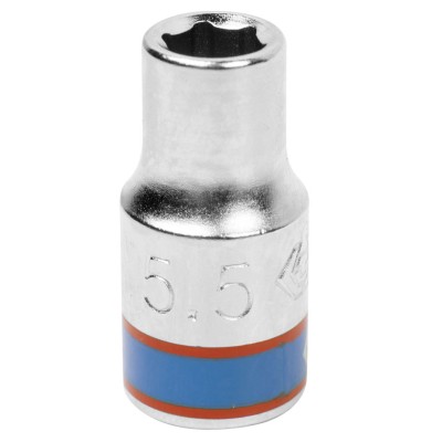 KING TONY Головка торцевая стандартная шестигранная 1/4", 5,5 мм ( 233555M )