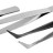 Набор ЗУБР: Пинцеты, нержавеющая сталь, прямой, заостренные губки, изогнутый, самозажимной прямой, плоские и широкие губки, 120мм,  ( 22215-H4 )
