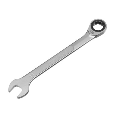 Ключ комбинированный трещоточный, 19 мм, количество зубьев 100 Gross, ( 14857 )