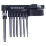 KING TONY Набор вставок (бит) с воротком-битодержателем 1/4&quot;, Torx, T10-T40, L = 60 мм, 8 предметов ( 2128PR )
