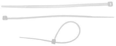 Кабельные стяжки белые КС-Б2, 3.6 х 200 мм, 50 шт, нейлоновые, ЗУБР Профессионал,  ( 4-309017-36-200 )