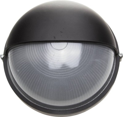 Светильник уличный СВЕТОЗАР влагозащищенный с верхним защитным кожухом, круг, цвет черный, 100Вт  ,  ( SV-57263-B )
