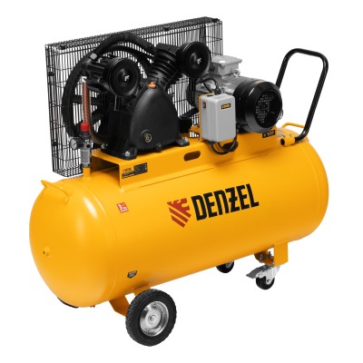Компрессор воздушный рем. привод BCV 4000-T/200, 4,0 кВт, 200 литров, 690 л/мин Denzel ( 58120 )