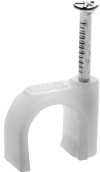 Скоба-держатель для круглого кабеля, 12 мм, 60 шт, с оцинкованным гвоздем, STAYER,  ( 4510-12 )