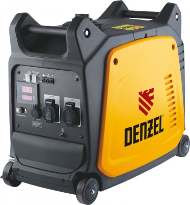 Генератор инверторный GT-2600i, X-Pro 2,6 кВт, 220 В, цифровое табло, бак 7,5 л, ручной старт Denzel, ( 94643 )