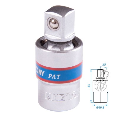 KING TONY Кардан 3/8", шаровый ( 3793 )