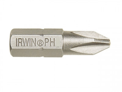 Биты для шуруповерта, PH2-крест, длина 25 мм, C 1/4", 10 шт, IRWIN, ( 10504331 )
