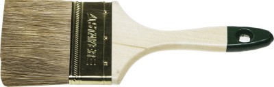 Кисть плоская STAYER "LASUR-STANDARD", смешанная (натуральная и искусственная) щетина, деревянная ручка, 63мм,  ( 01031-63 )