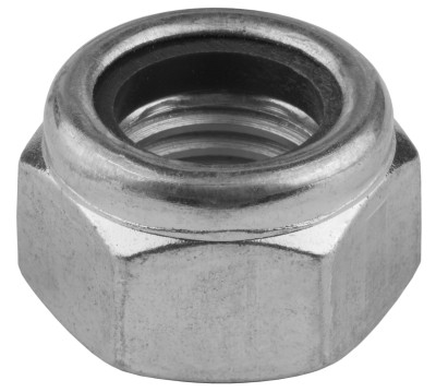 Гайка шестигранная, DIN 985, самостопорящаяся, с нейлоновым кольцом, M20, 50 шт, кл. пр. 8, оцинкованная, KRAFTOOL,  ( 303584-20 )