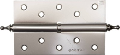 Петля дверная разъемная ЗУБР "ЭКСПЕРТ", 1 подшипник, цвет мат. никель (PN), правая, с крепежом, 125х75х2,5мм,2шт,  ( 37605-125-4R )