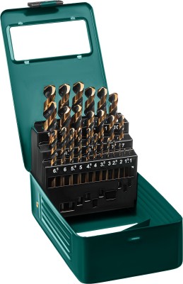 KRAFTOOL COBALT 25шт(1-13мм), Набор сверл по металлу HSS-Co(8%), сталь М42(S2-10-1-8) ( 29656-H25 )