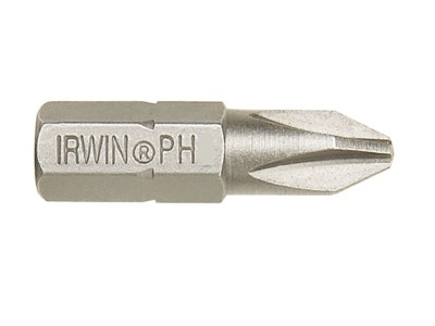 Биты для шуруповерта, PH2-крест, длина 25 мм, C 1/4", 2 шт, IRWIN, ( 10504388 )
