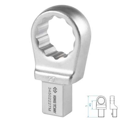 Насадка накидная серии "FIT", 27 мм, 14х18 мм KING TONY 34502227M