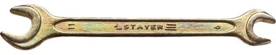 Рожковый гаечный ключ 9 x 11 мм, STAYER,  ( 27038-09-11 )