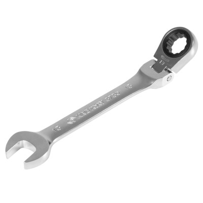 KING TONY Ключ трещоточный комбинированный с шарниром 13 мм ( 373013M )