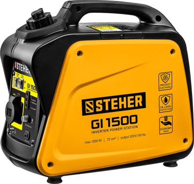 GI-1500 генератор инверторный, 1200 Вт, STEHER ( GI-1500 )