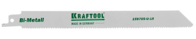 Полотно KRAFTOOL "INDUSTRIE QUALITAT", S1122VF, для эл/ножовки, Bi-Metall, по металлу, дереву, шаг 1,8-2,5мм, 180мм,  ( 159705-U-18 )