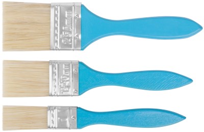 Кисти флейцевые, синяя ручка, набор 3 шт.( 1", 1,5", 2" ) ( 01501 )
