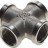 Крестовина GENERAL FITTINGS никелированная латунь, г/г/г/г, 1/2",  ( 51048-1/2 )