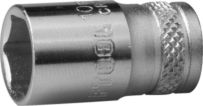 Торцовая головка KRAFTOOL "INDUSTRIE QUALITAT", Cr-V, FLANK, хромосатинированная, 1/4", 10 мм,  ( 27815-10_z01 )