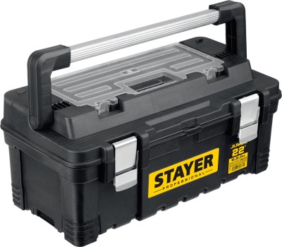 STAYER ProWide, 557x 283 x 245 мм, (22"), Пластиковый ящик для инструментов, Professional (38003-22)
