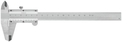 Штангенциркуль металлический хромированный 150 мм/ 0,02 мм ( пластиковый кейс ) ( 19840 )