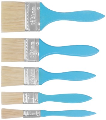 Кисти флейцевые, синяя ручка, набор 5 шт. (1/2", 1", 1,5", 2",2,5") ( 01502 )