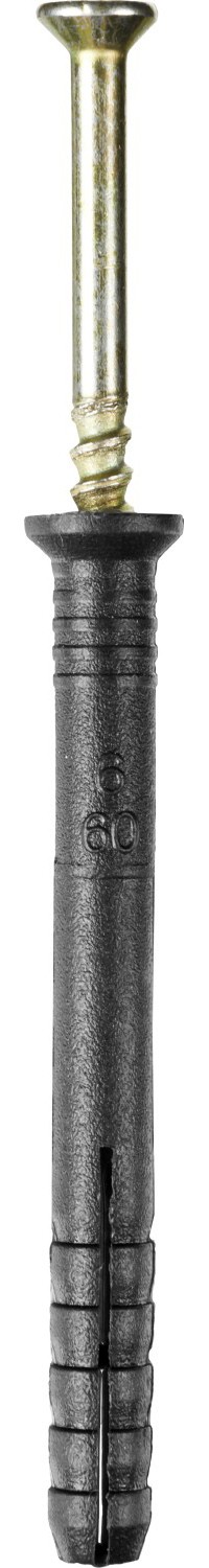 Дюбель-гвоздь полипропиленовый, потайный бортик, 6 x 60 мм, 1500 шт, STAYER,  ( 30640-06-060 )